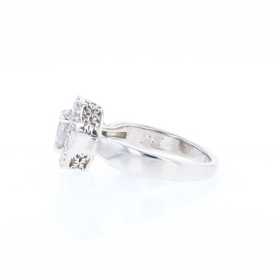 Salt and Pepper Diamond Engagement Ring