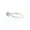 Alexandrite Twist Ring with Diamond Accents