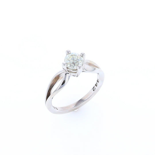 0.96ctw Solitaire Engagement Ring White Gold