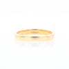 Gold Quartz Ring 3 Rectangle Section Inlaid Band