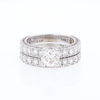 Diamond and Pink Sapphire Wedding Band