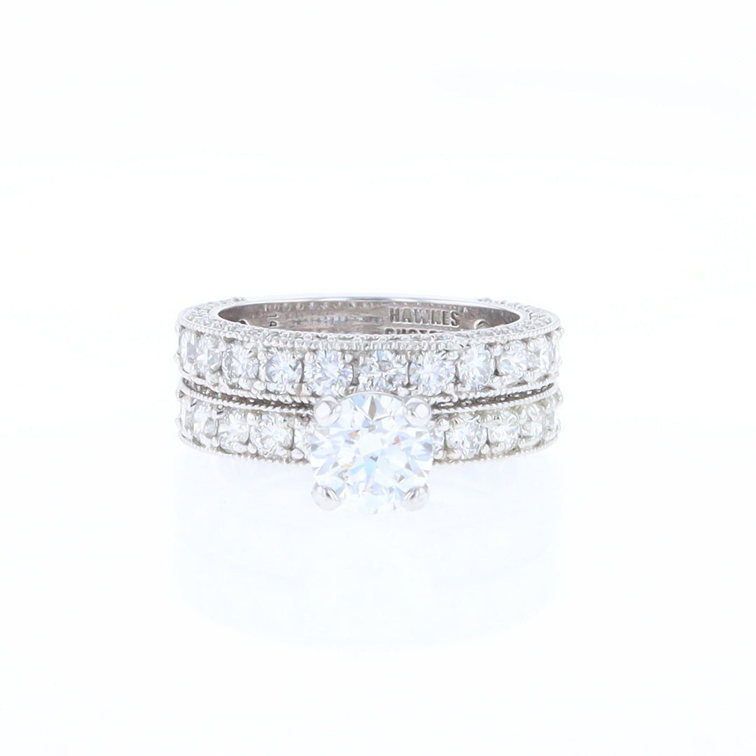 Diamond Encrusted Wedding Band