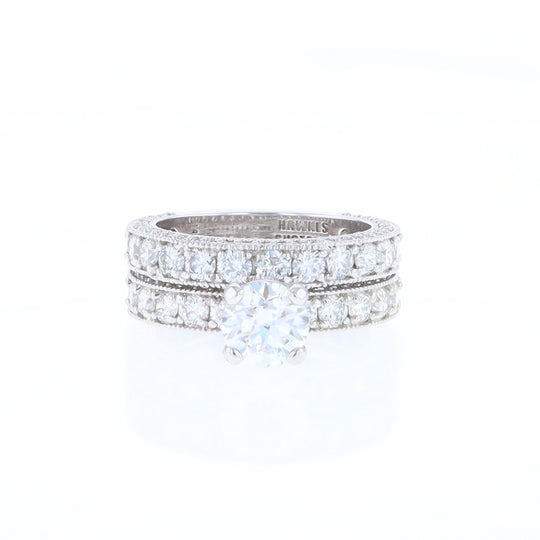 Diamond Encrusted Wedding Band