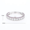 Diamond and Pink Sapphire Wedding Band
