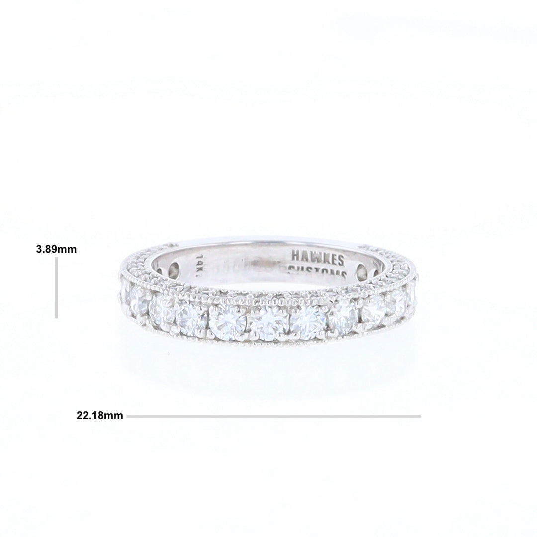 Diamond Encrusted Wedding Band