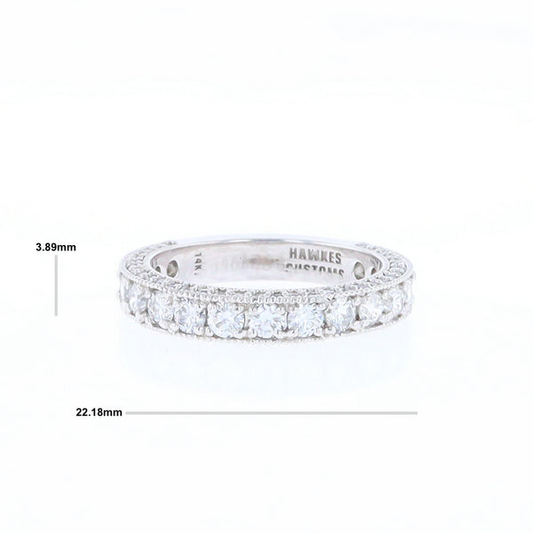 Diamond Encrusted Wedding Band