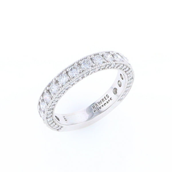 Diamond Encrusted Wedding Band