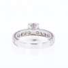 Diamond and Pink Sapphire Engagement Ring