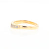 3 Section Gold Quartz Ring Lady’s Anniversary Band G2