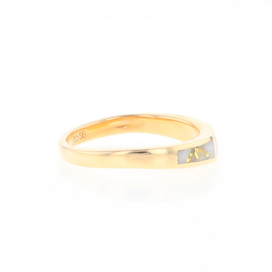 3 Section Gold Quartz Ring Lady’s Anniversary Band G2