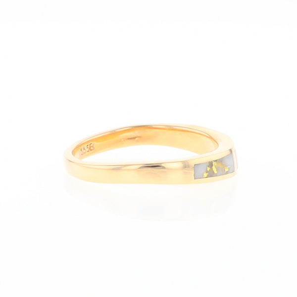 3 Section Gold Quartz Ring Lady’s Anniversary Band G2