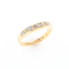 3 Section Gold Quartz Ring Lady’s Anniversary Band G2