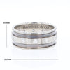 Contemporary Men's Comfort Fit Wedding Band With Diamonds