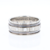 Contemporary Men's Comfort Fit Wedding Band With Diamonds