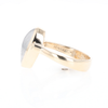 Meteorite Pear Shape Inlay Ring