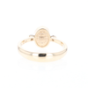 Meteorite Oval Inlay Ring