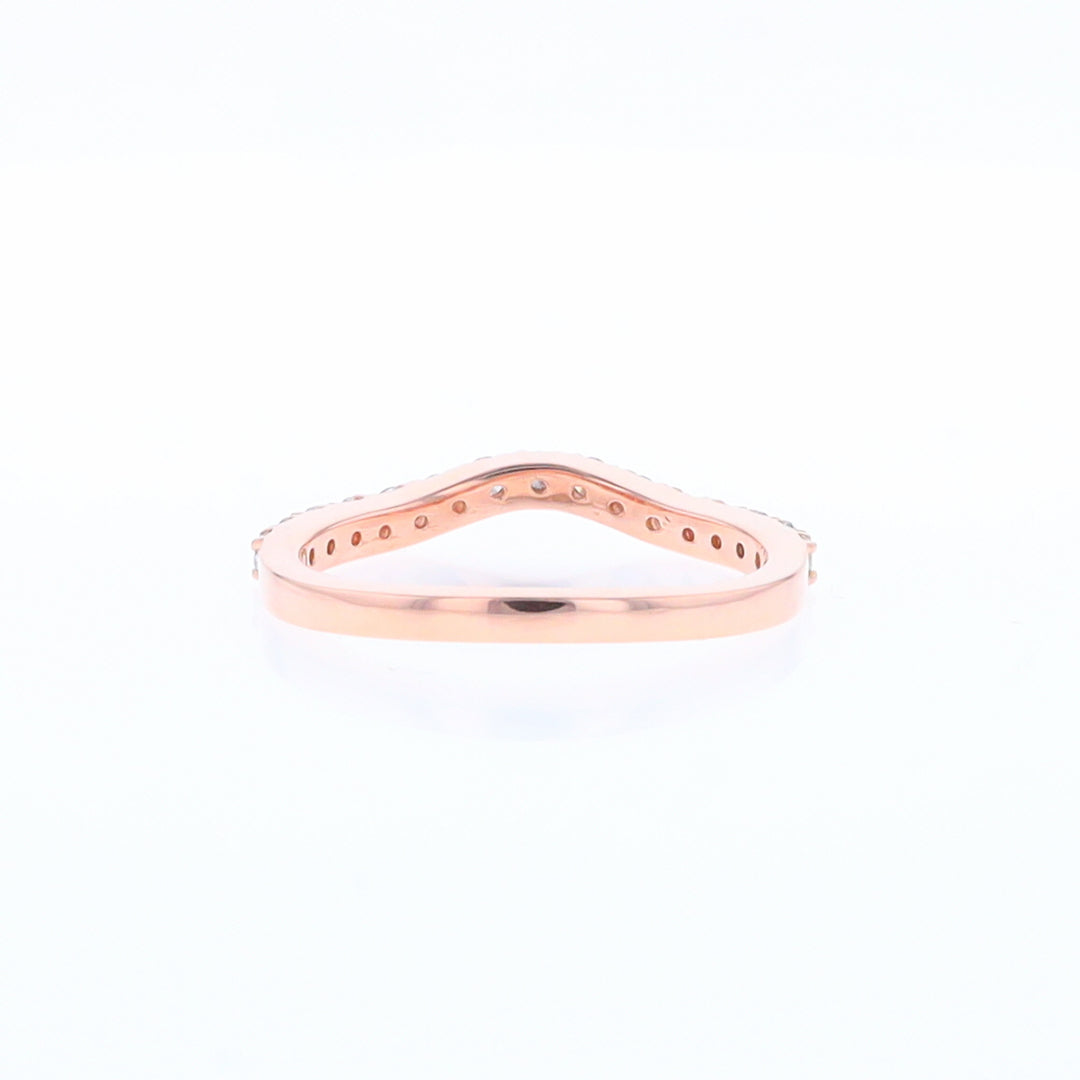 Rose Gold Diamond Wedding Band