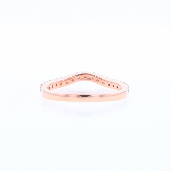 Rose Gold Diamond Wedding Band