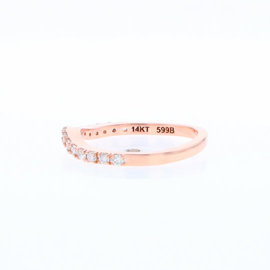 Rose Gold Diamond Wedding Band