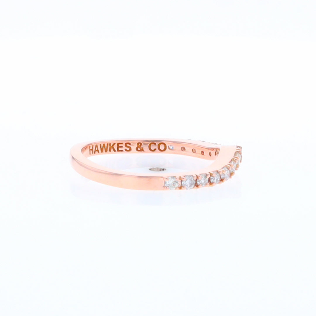 Rose Gold Diamond Wedding Band