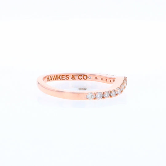 Rose Gold Diamond Wedding Band