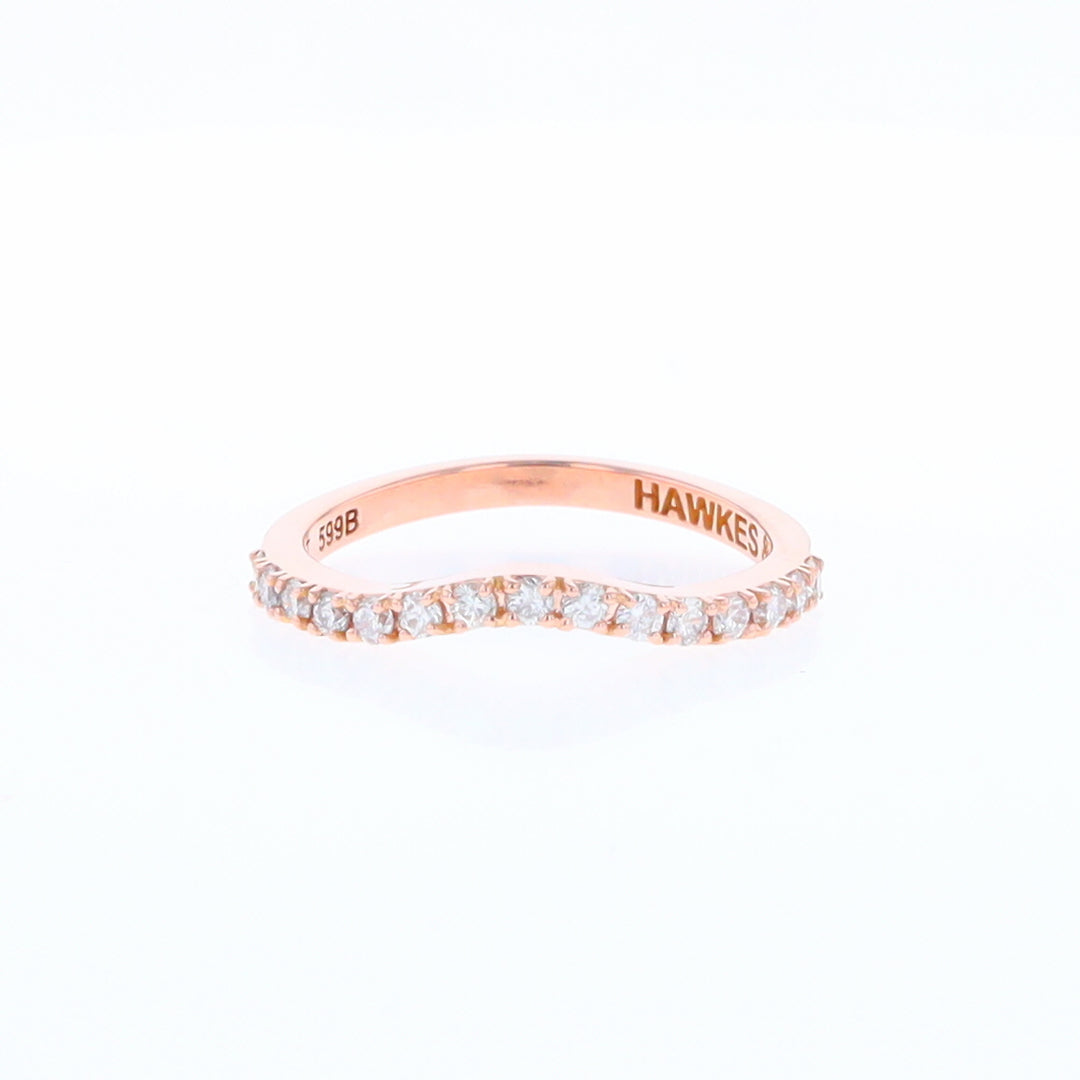 Rose Gold Diamond Wedding Band