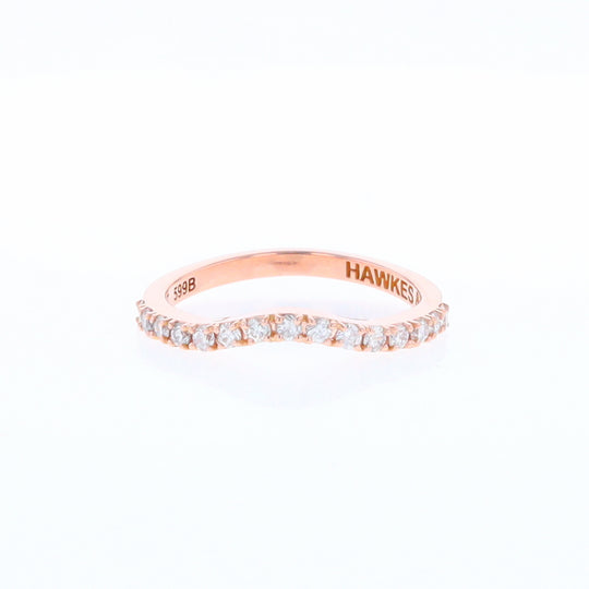 Rose Gold Diamond Wedding Band