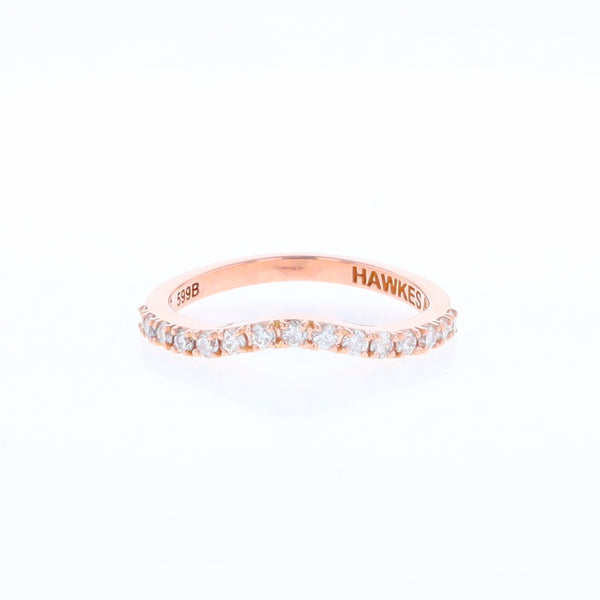 Rose Gold Diamond Wedding Band