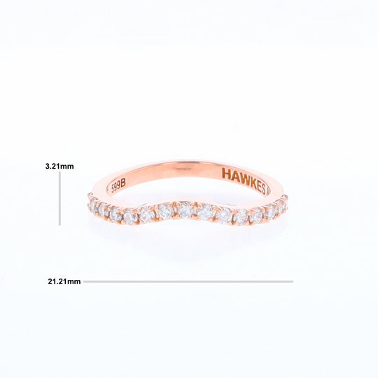 Rose Gold Diamond Wedding Band