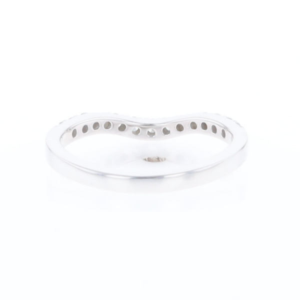 Diamond Contour Wedding Band