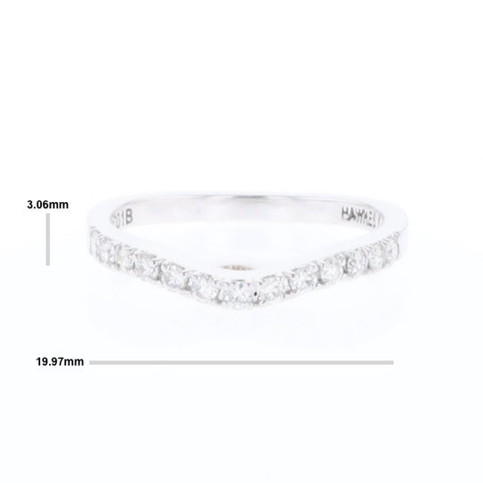 Diamond Contour Wedding Band