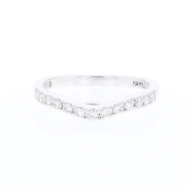 Diamond Contour Wedding Band