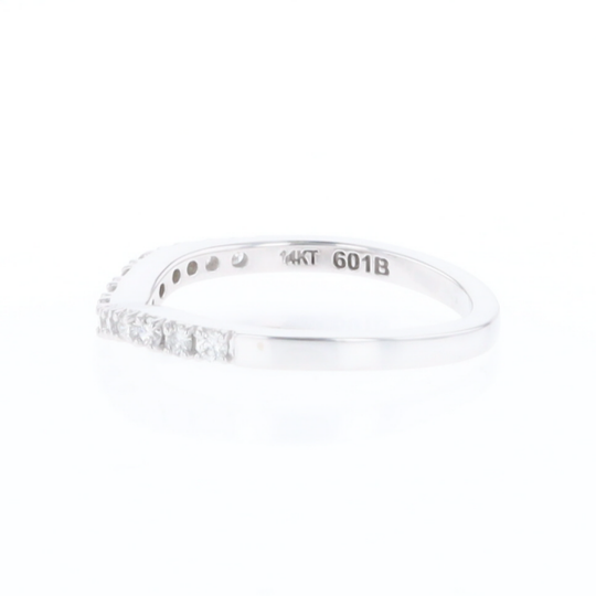 Diamond Contour Wedding Band