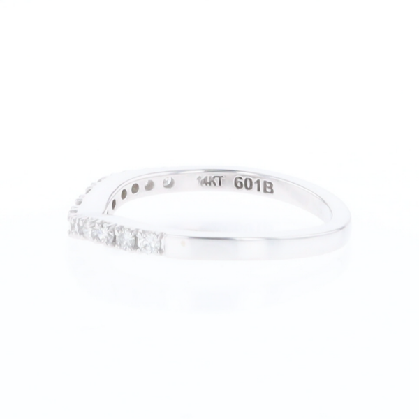 Diamond Contour Wedding Band