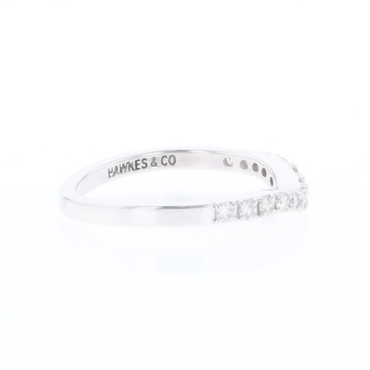 Diamond Contour Wedding Band