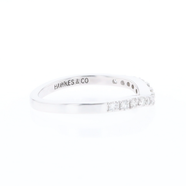 Diamond Contour Wedding Band