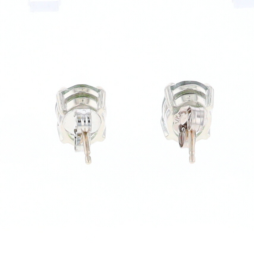 Chrome Diopside Solitaire Studs