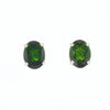 Chrome Diopside Solitaire Studs