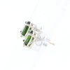 Chrome Diopside Solitaire Studs