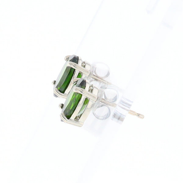 Chrome Diopside Solitaire Studs