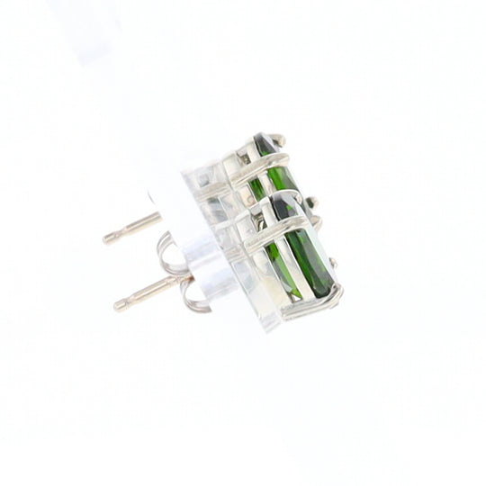 Chrome Diopside Solitaire Studs