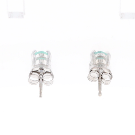 Oval Emerald Stud Earrings
