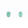 Oval Emerald Stud Earrings