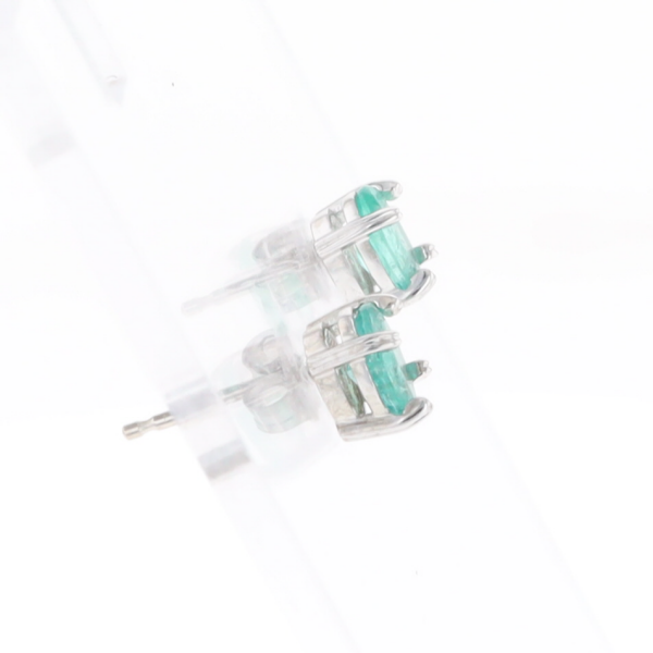 Oval Emerald Stud Earrings