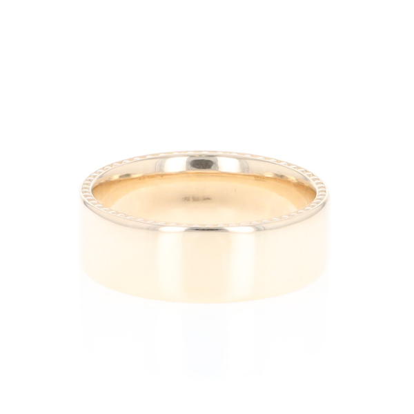 3 Section Men's Meteorite  Milgrain Topped Ring