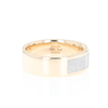 3 Section Men's Meteorite  Milgrain Topped Ring