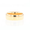 Gold Quartz Ring 3 Section Rectangle Inlaid Band