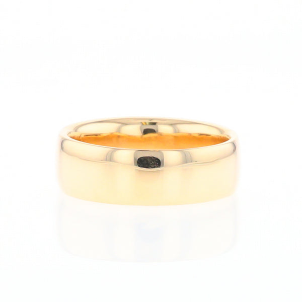 Gold Quartz Ring 3 Section Rectangle Inlaid Band