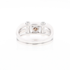 Men's Contemporary White Gold Industrial Brown Diamond Ring