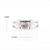 Men's Contemporary White Gold Industrial Brown Diamond Ring